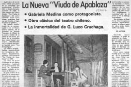 La nueva "viuda de Apablaza". La nueva "viuda de Apablaza".