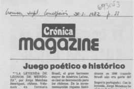 La leyenda de Leonor de Mendoza". La leyenda de Leonor de Mendoza".