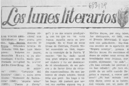 Las voces obstinadas