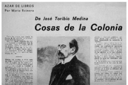 Cosas de la colonia Cosas de la colonia