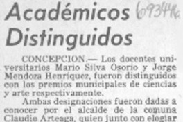 Académicos distinguidos.