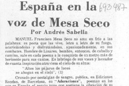 España en la voz de Mesa Seco España en la voz de Mesa Seco