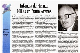 Infancia de Hernán Millas en Punta Arenas. Infancia de Hernán Millas en Punta Arenas.