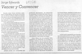 Vencer y convencer. Vencer y convencer.