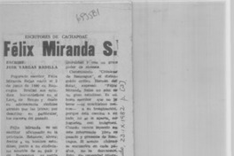 Félix Miranda S.