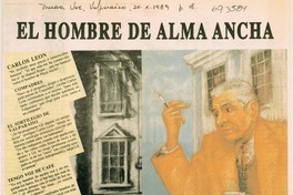 El hombre de alma ancha. El hombre de alma ancha.