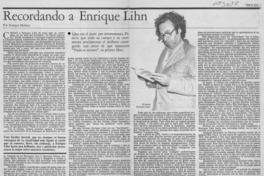 Recordando a Enrique Lihn Recordando a Enrique Lihn