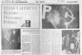Elías Lafertte, retrato humano y político Elías Lafertte, retrato humano y político