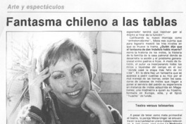 Fantasma chileno a las tablas Fantasma chileno a las tablas