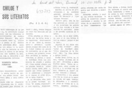 Chiloé y sus literatos Chiloé y sus literatos