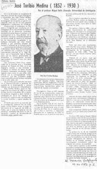 José Toribio Medina (1852-1930) José Toribio Medina (1852-1930)