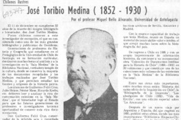 José Toribio Medina (1852-1930) José Toribio Medina (1852-1930)