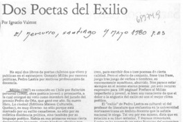 Dos poetas del exilio Dos poetas del exilio