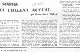 Notas sobre poesía chilena actual Notas sobre poesía chilena actual