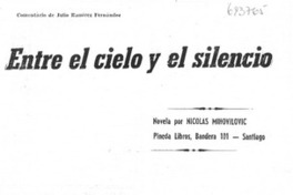 Entre el cielo y el silencio Entre el cielo y el silencio