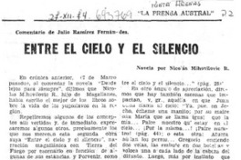 Entre el cielo y el silencio Entre el cielo y el silencio