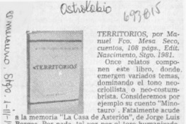 Territorios. Territorios.