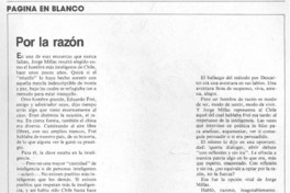 Por la razón.