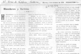 Hombres y letras Hombres y letras