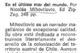En el último mar del mundo En el último mar del mundo
