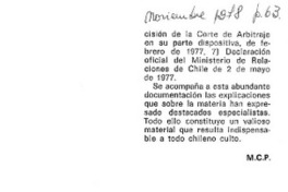 El laudo arbitral del canal de Beagle El laudo arbitral del canal de Beagle