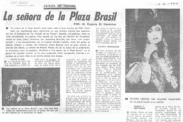 La señora de la plaza Brasil La señora de la plaza Brasil