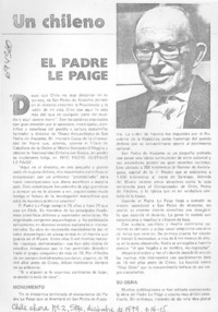 El padre Le Paige.