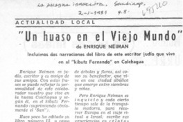 Un huaso en el viejo mundo". Un huaso en el viejo mundo".