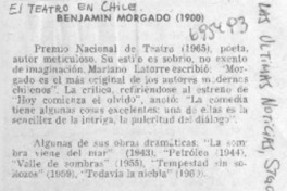 Benjamín Morgado (1900). Benjamín Morgado (1900).