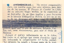 Antimemorias. Antimemorias.