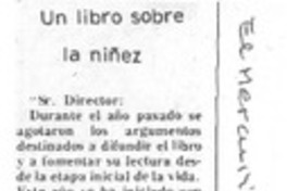 Un libro sobre la niñez Un libro sobre la niñez