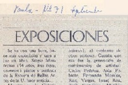Exposiciones Exposiciones