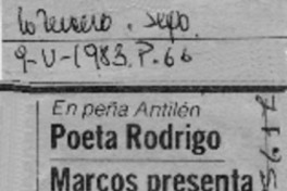 Rodrigo Marcos presenta nuevos versos Rodrigo Marcos presenta nuevos versos