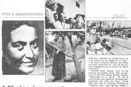 Facetas desconocidas de Gabriela Mistral Facetas desconocidas de Gabriela Mistral