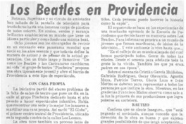 Los Beatles en Providencia. Los Beatles en Providencia.