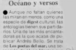Océano y versos.