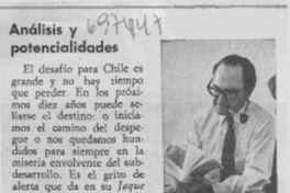 Análisis y potencialidades. Análisis y potencialidades.