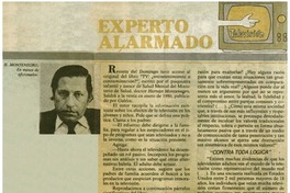 Experto alarmado. Experto alarmado.