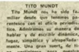 Tito Mundt Tito Mundt