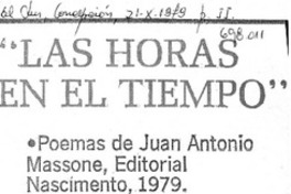 Las horas en el tiempo
