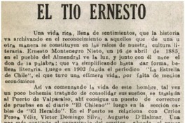 El tío Ernesto El tío Ernesto