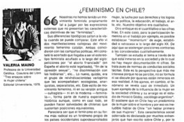 Feminismo en Chile?