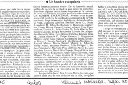 Un hombre excepcional Un hombre excepcional