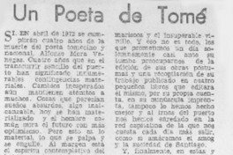 Un poeta de Tomé Un poeta de Tomé