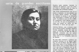 Gabriela Mistral