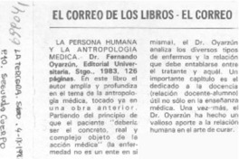 La persona humana y la antropología médica.