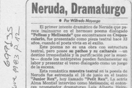 Neruda, dramaturgo Neruda, dramaturgo