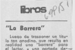 La barrera" La barrera"