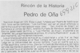 Pedro de Oña. Pedro de Oña.