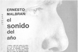 Ernesto Malbrán: el sonido del año Ernesto Malbrán: el sonido del año